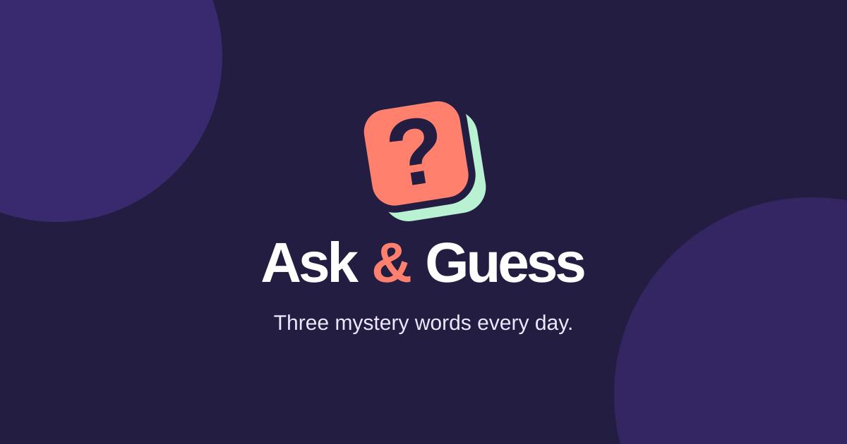 Ask and Guess preview artwork